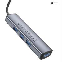 BOROFONE DH12 Akıllı 4'ü 1 arada dönüştürücü (USB - USB3.0*4 1.2M) Metal Gri 